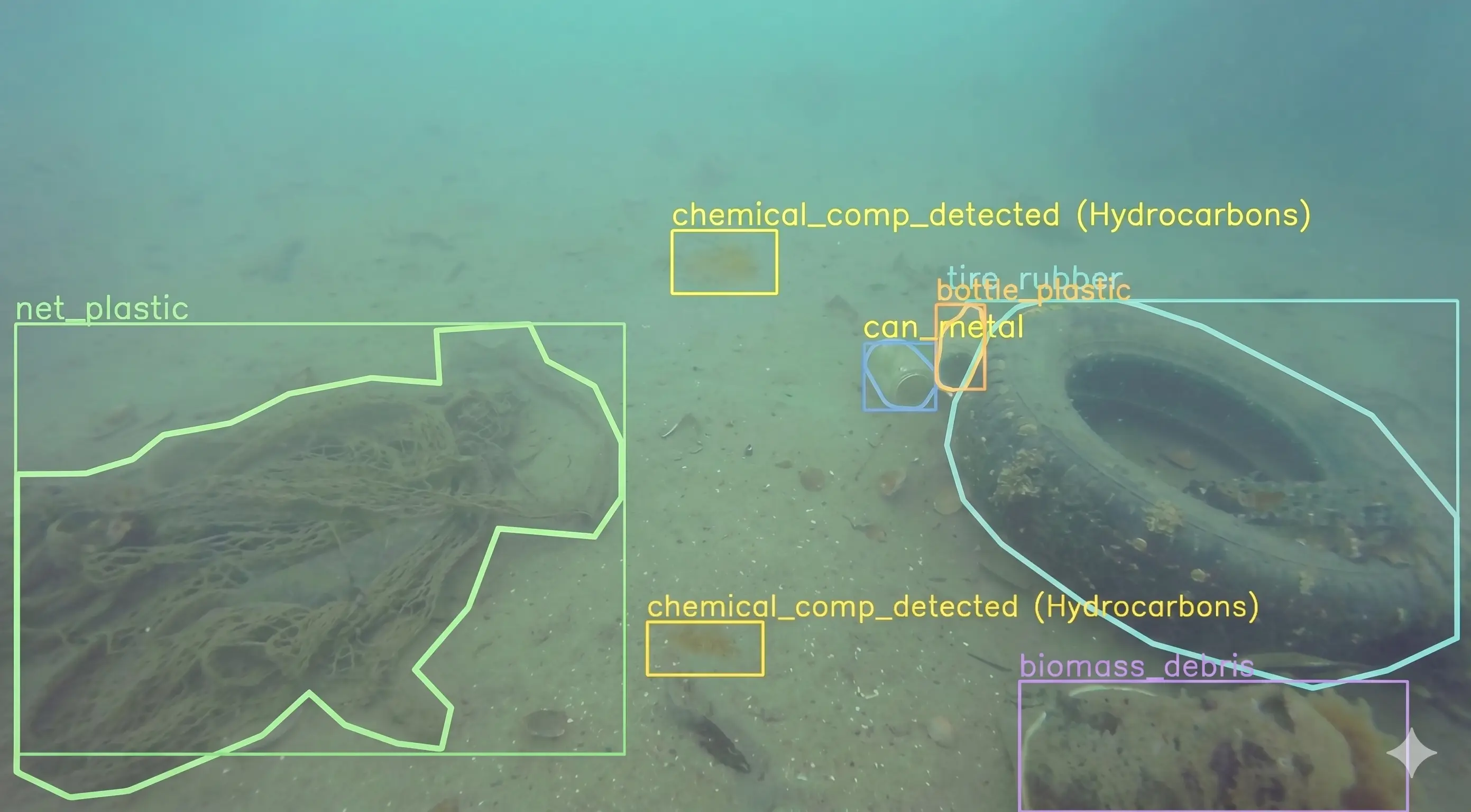 Semantic segmentation of the seafloor over subsea video