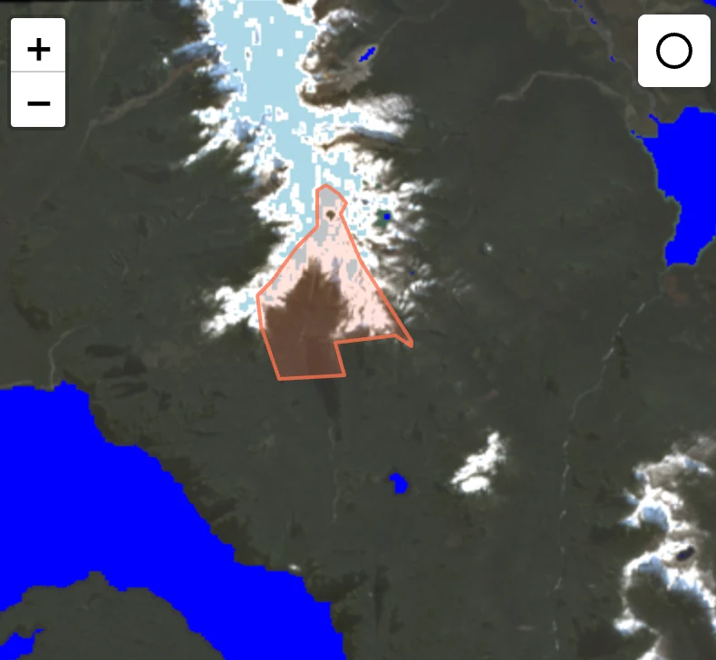Satellite delineation of a monitoring zone